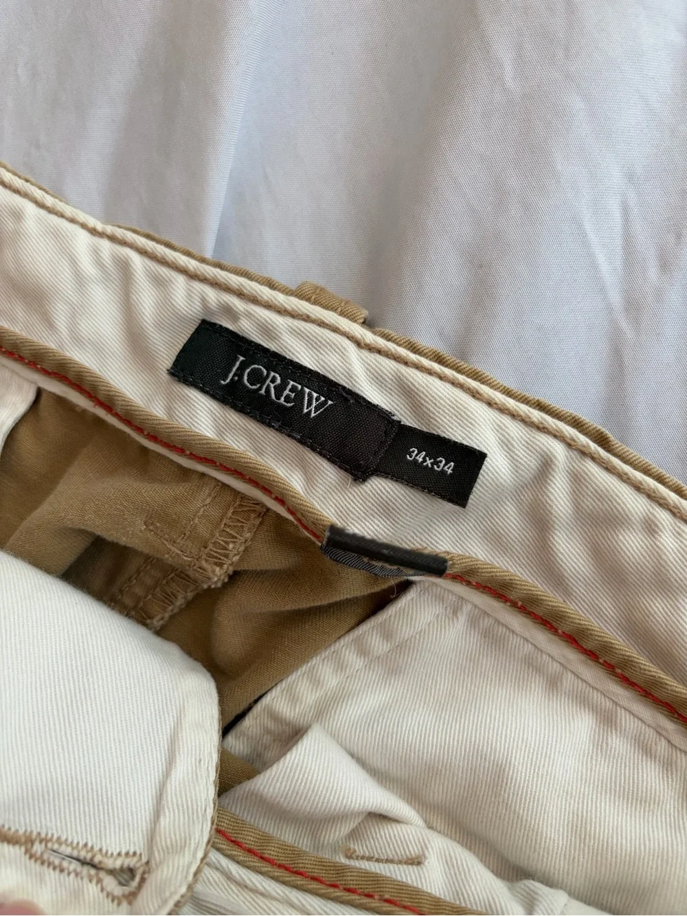J. Crew Men's Tan Cargo Pants - Utility Style Size 34x34